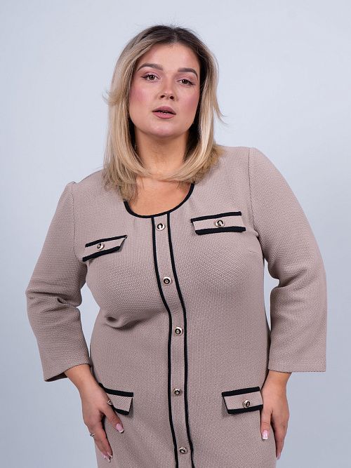 343809201-1B Платье женское бежевый PHARDI 