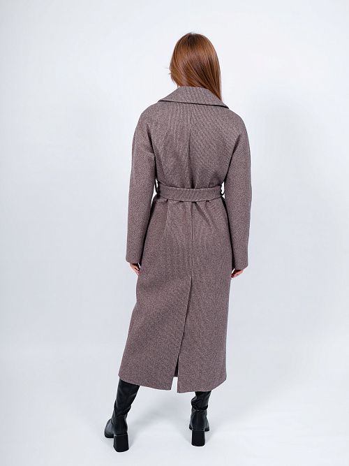 KR-301-МЗ-т.кор Пальто женское темно-коричневый 365 