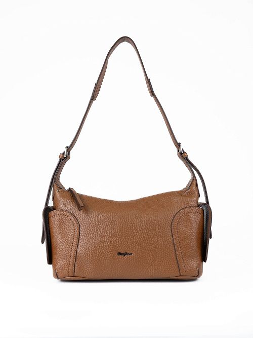 117-143-36-4 Сумка женская экокожа коричневый Portofiano 