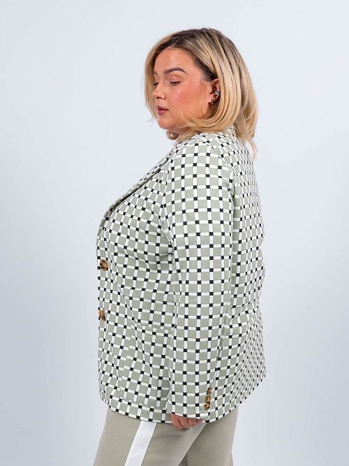 ЕВТ3208/ Жакет женский шалфей,мозайка VERY NEAT 