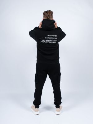 JM002 Костюм спортивный мужской черный J-MAR