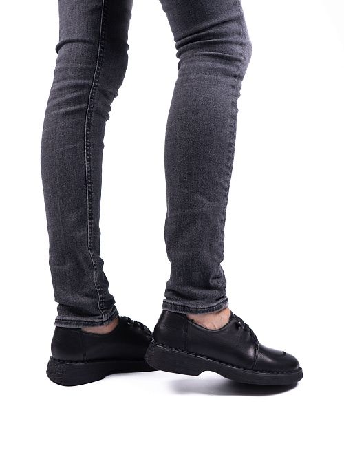 V8A80149-1 Туфли женские натуральная кожа черный 365 