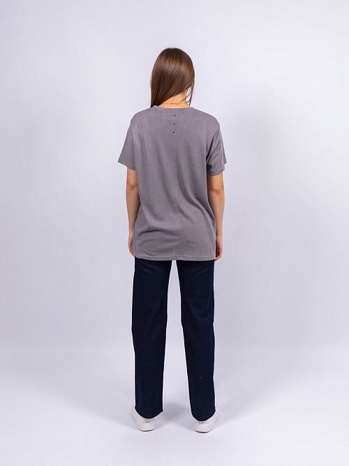 9501 Футболка женская серый SELF 