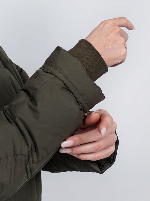 97332/4 Пальто женское зеленый Baimuni 