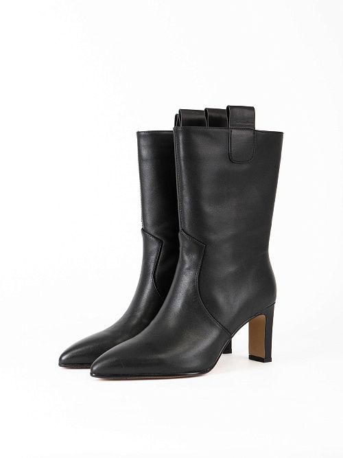 NE007D-H356-3 Ботинки женские натуральная кожа черный 365 