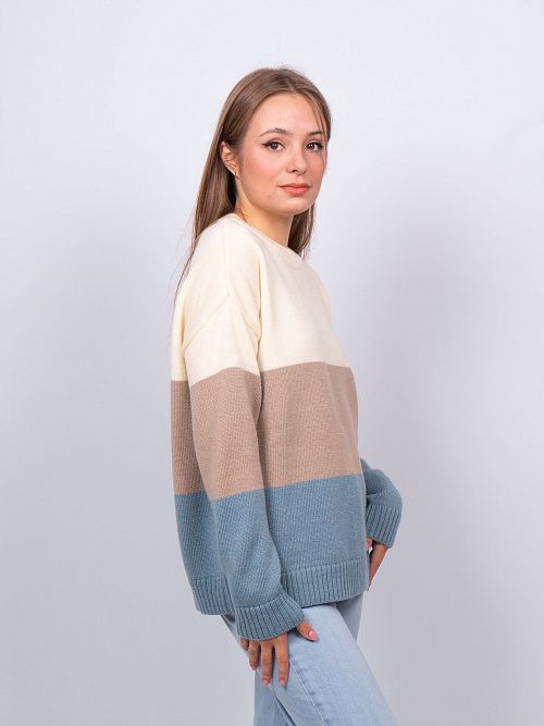 EB30121 Джемпер женский серо-голубой VERY NEAT 