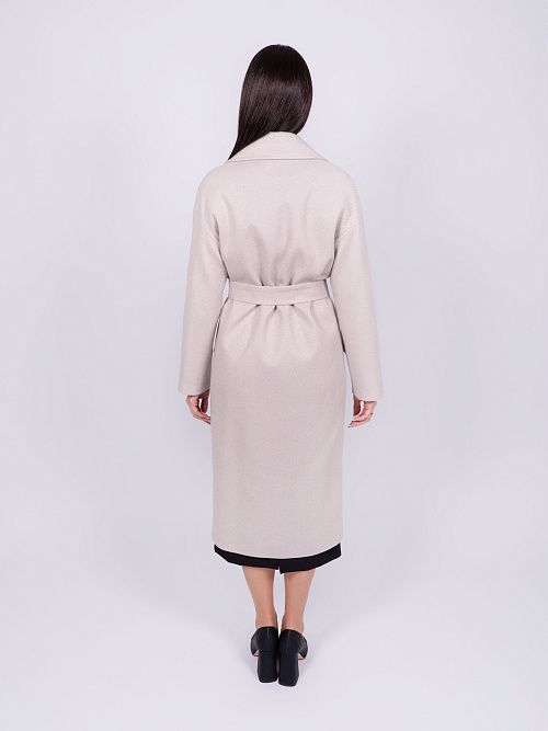 KR-296-рубчик-3 Пальто женское бежевый 365 