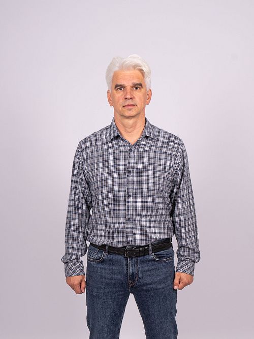 820-1250.P045.Y002.L.XB0301 Рубашка мужская синий LUXOR 