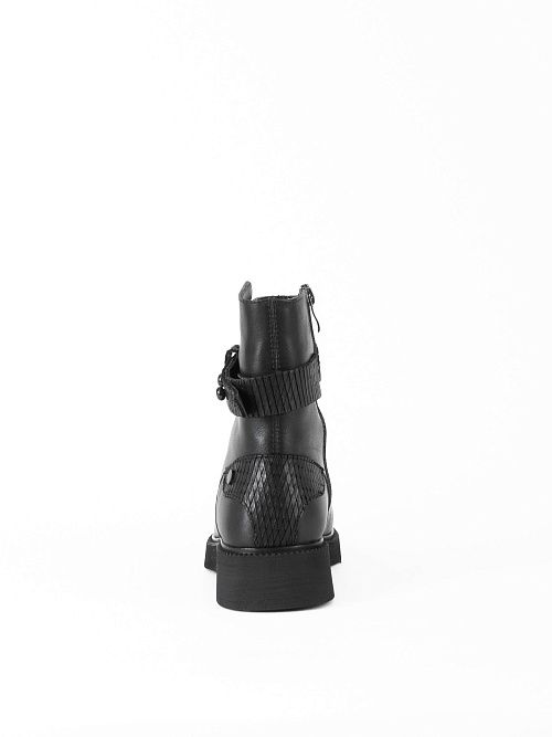 JA005-K484-P1213M Ботинки женские натуральная кожа черный 365 