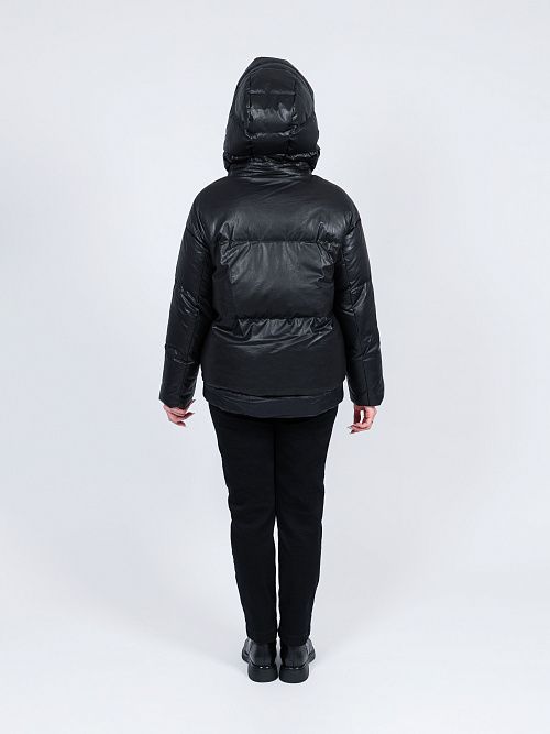 7899/15 Куртка женская черный Baimuni 