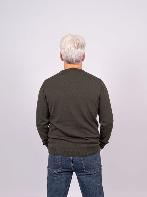 823-0608.O019.Y001.L.G0771 Джемпер мужской зеленный LUXOR 