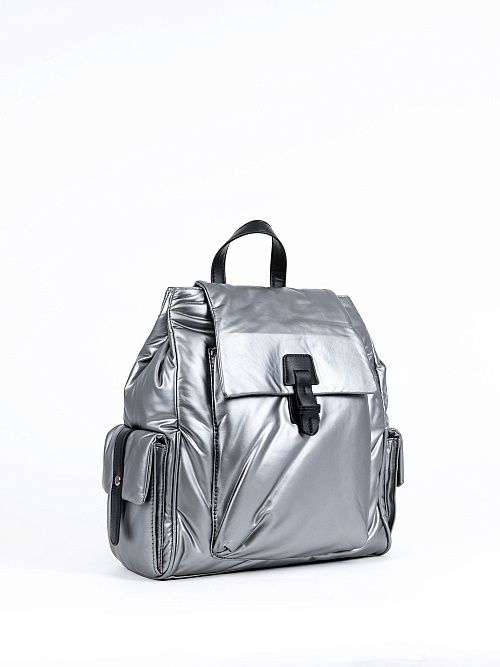 111-117-48-4 Рюкзак женский металлик 365 