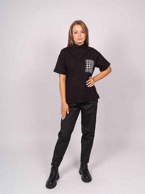 242020 Блузка женская черный MIRA MIA 