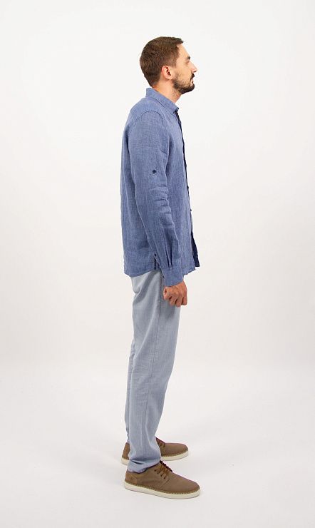 820-1319.L279.Y002.L.B0201 Рубашка мужская синий LUXOR 