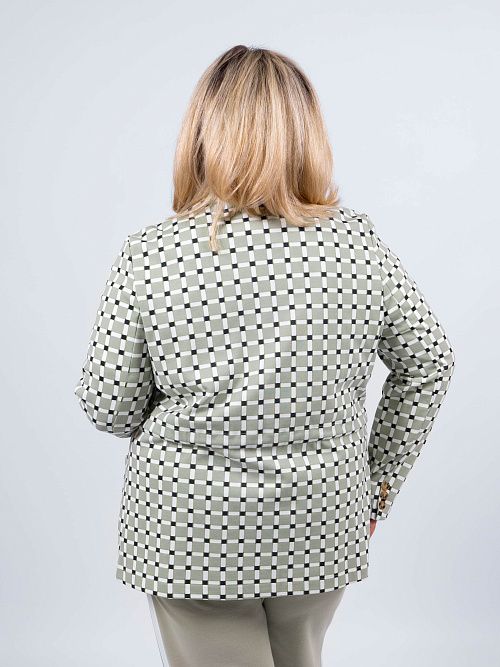 ЕВТ3208/ Жакет женский шалфей,мозайка VERY NEAT 