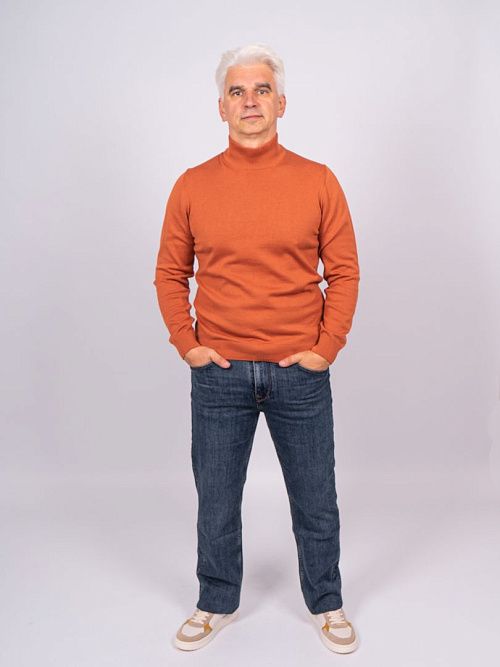 823-0606.O019.Y001.L.R0341 Водолазка мужская оранжевый LUXOR 