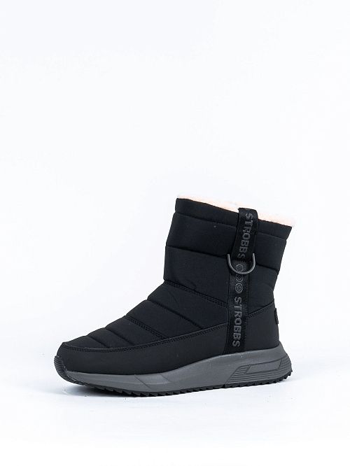 F8495-3 Дутики женские черный STROBBS 