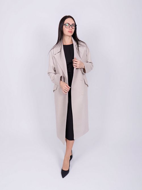 KR-296-рубчик-3 Пальто женское бежевый 365 