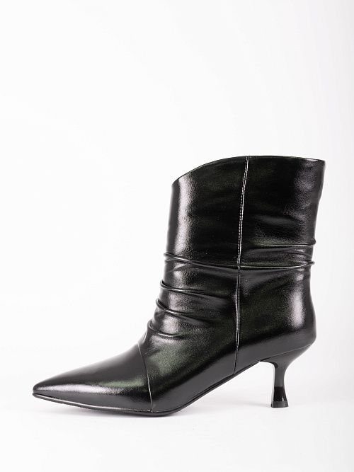 JA206-M320-TP350 Полусапоги женские натуральная кожа черный 365 