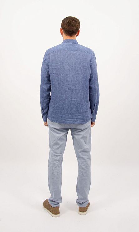 820-1319.L279.Y002.L.B0201 Рубашка мужская синий LUXOR 