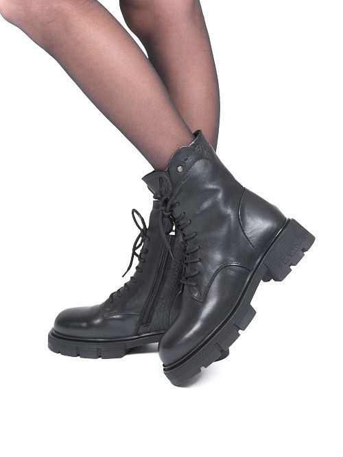 JA289-M437-P1213M Ботинки женские натуральная кожа черный 365 