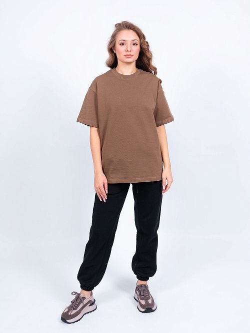 AR005 Футболка оверсайз коричневый 365 