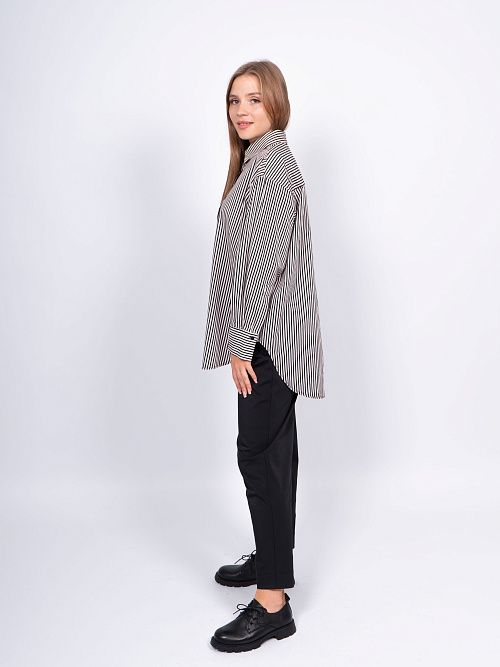 242000 Рубашка женская черный MIRA MIA 