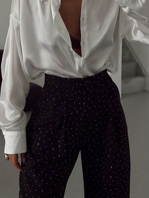 7456 Брюки женские черный GIRL 