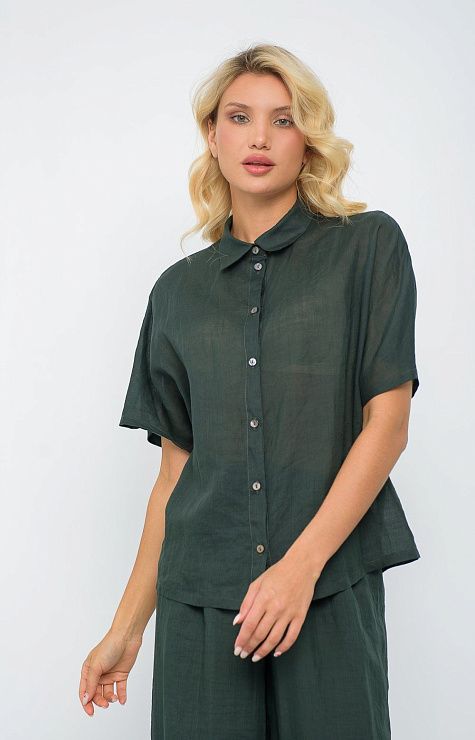 05176Y Блузка ЖЕРАР зеленый AGENDA 