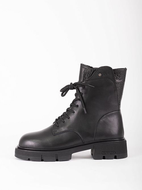 JA289-M437-P1213M Ботинки женские натуральная кожа черный 365 