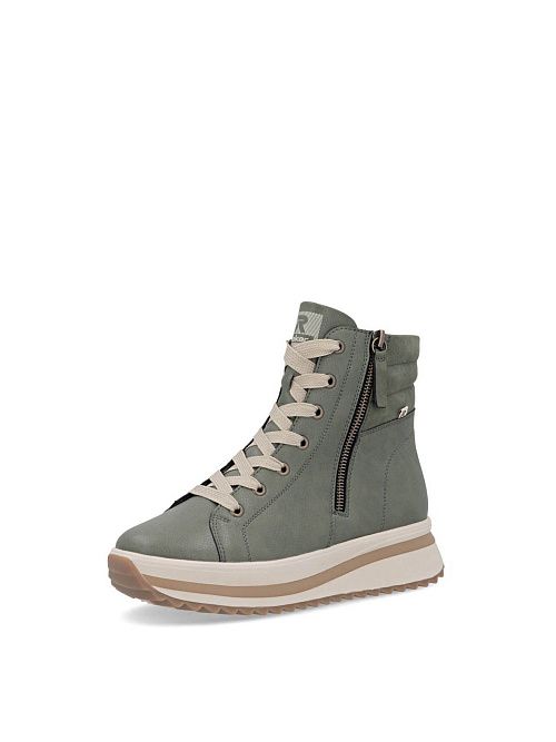 W3870/54 Ботинки женские зеленый Rieker sport 