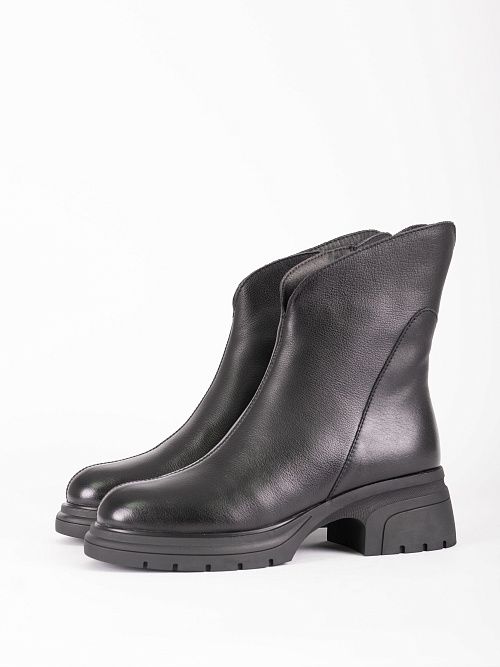 AS248-H367-17ZM Ботинки женские натуральная кожа черный 365 