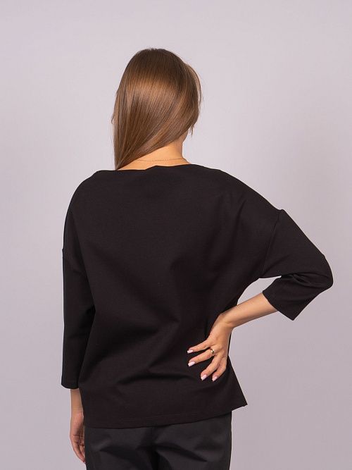 242025 Кофта женская черный MIRA MIA 