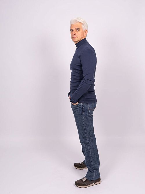 822-0453.O315.Y000.L.B0291 Водолазка мужская синий LUXOR 