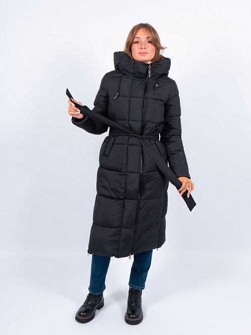 GWD4502I-G901 Пальто женское черный ICEbear 