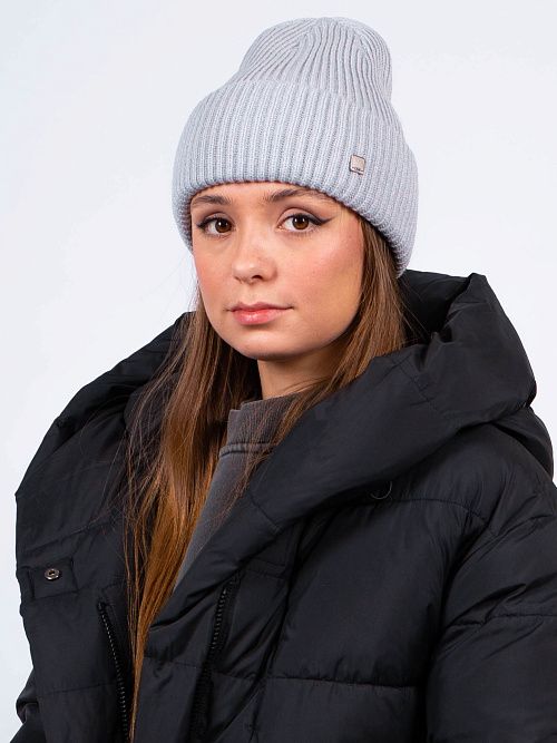 ЗЕТА Шапка женская серый MISKORKI 