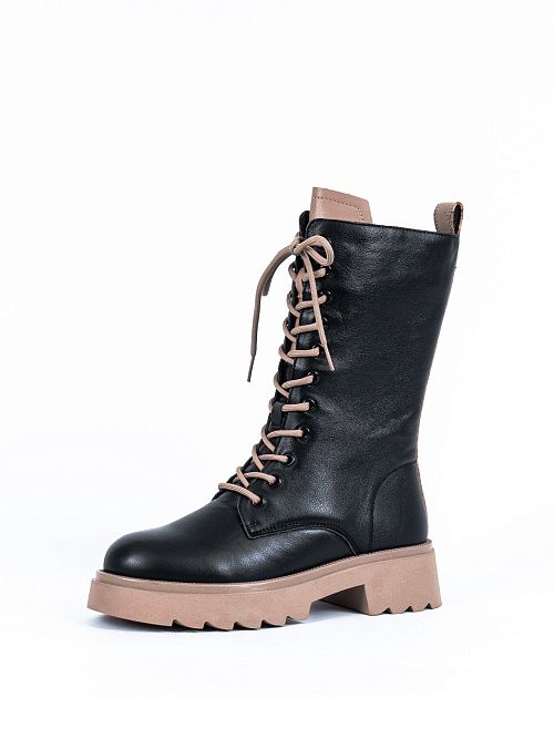 DH-W24-WLM3-62257-1(W) Полусапоги женские черный Covani 