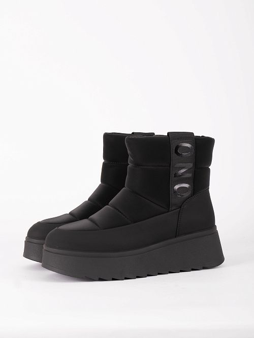 XLN-52208-2A-TW Дутики женские натуральная кожа черный Madella 