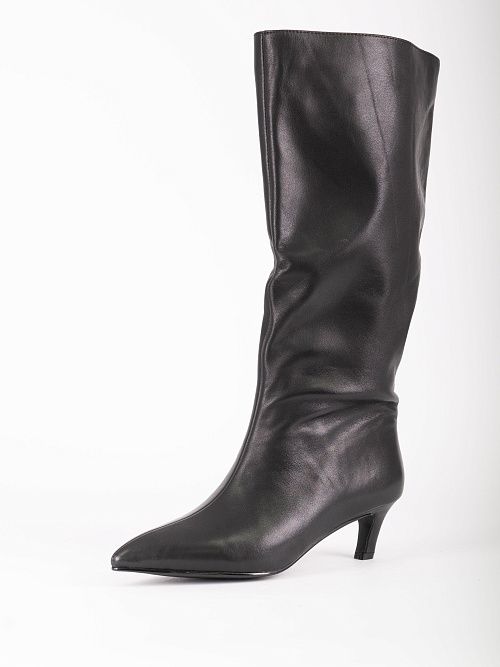 NE092F-Q811-P8008 Сапоги женские натуральная кожа черный 365 