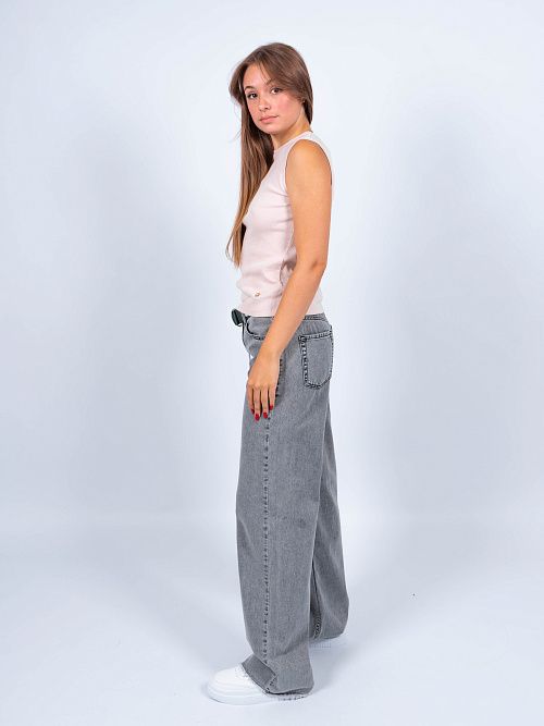 4686 Джинсы женские серый BOTTEGA VENETA 