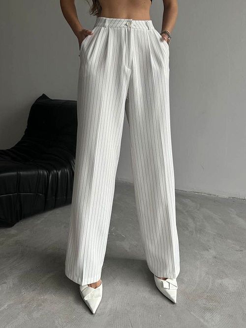 4096 Брюки женские белый GIRL 