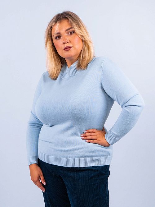 Фут Джемпер женский голубой ZAR STYLE 