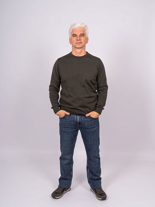 823-0608.O019.Y001.L.G0771 Джемпер мужской зеленный LUXOR 