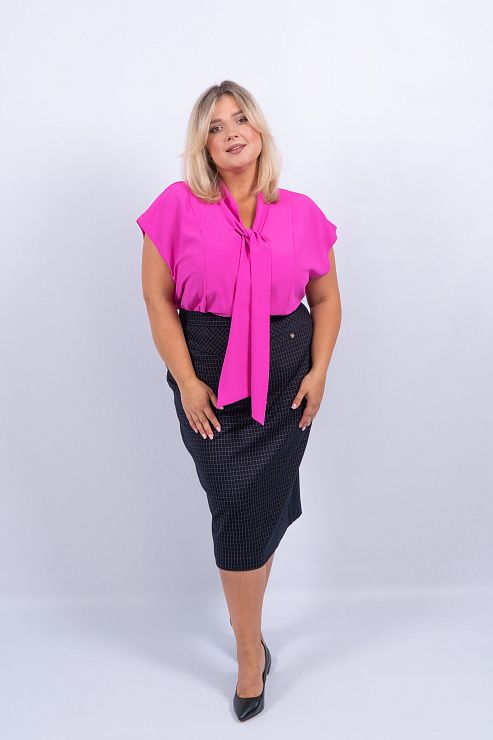 Скарлетт Блузка женская фуксия ZAR STYLE 