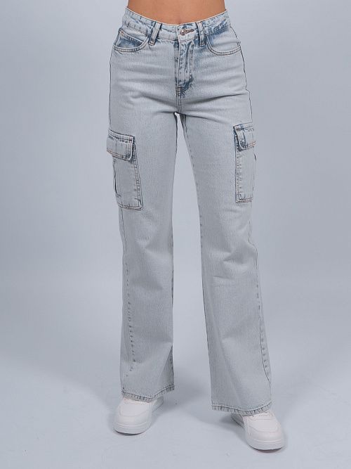 52-2-1 Джинсы женские голубой EFIR 