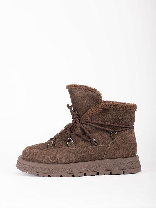 XUS-52714-1H-SW Ботинки женские натуральная кожа коричневый Madella 