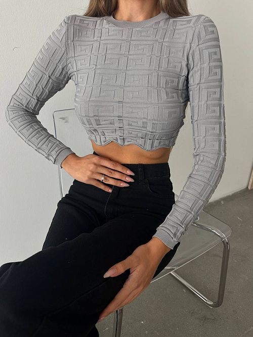 9275 Кофта женская серый MYD 