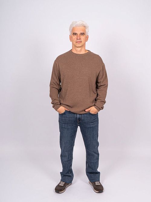 823-0752.O019.Y001.L.C0271 Джемпер мужской коричневый LUXOR 