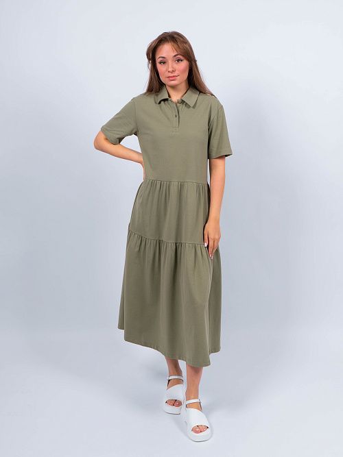 ЕВТ5050/ Платье женское хаки VERY NEAT 