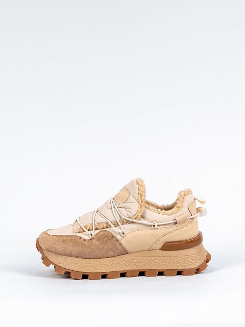 XKW24-HWLC3-013-2(Q) Полуботинки женские бежевый Covani 